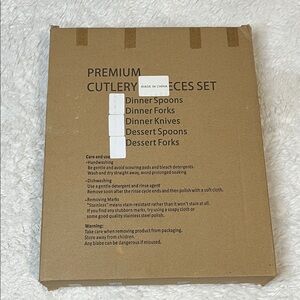 Elegant Stainless Steel Cutlery Set - Silver